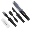 Black Plastic Utensil Set